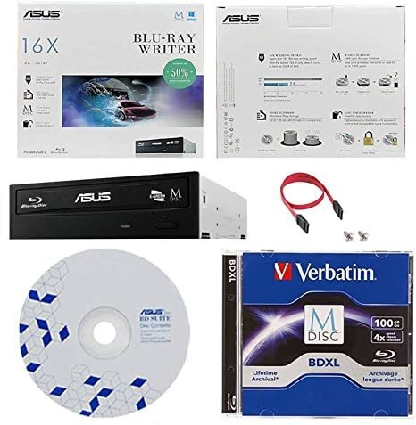 Asus 16 X - Bw-16d1ht Interna Blu-ray Quemador Bundle Con 10