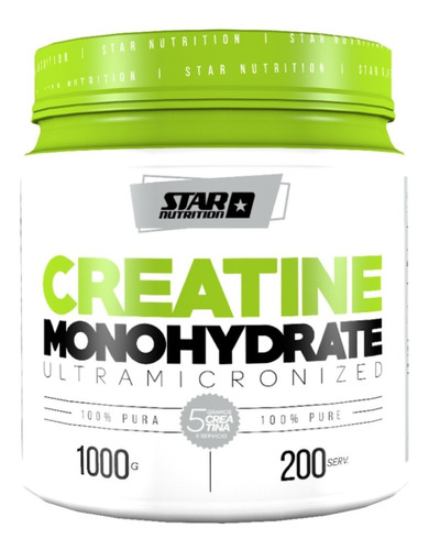 Creatina Monohidrato 1 Kg Star Nutrition Maxima Calidad 