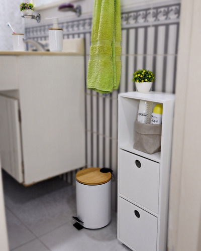 Mueble Organizador Para Baño Con 2 Cajones Excelente