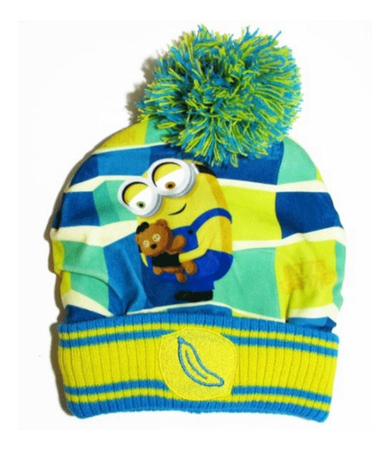 Gorro Lana Minions Original Nene Invierno Umn1007 