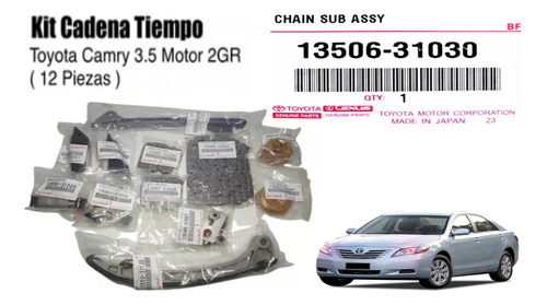 Kit Cadena Tiempo Toyota Camry 3.5 2gr 12 Piezas 2007 A 2011