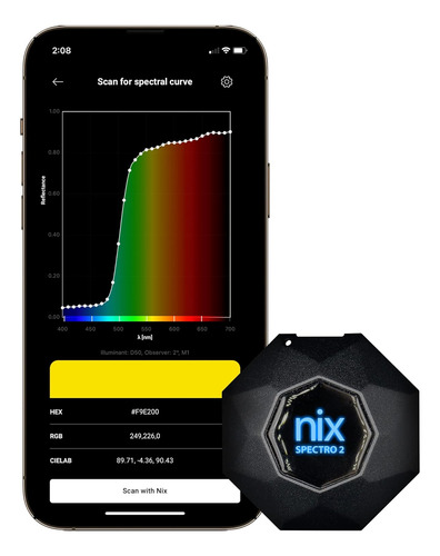Nix Espectrofotómetro Spectro 2 Medición De Color Profesio