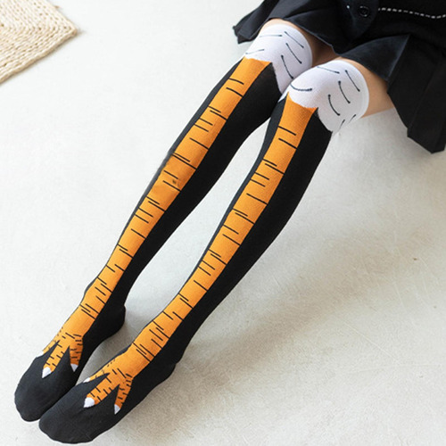 Calcetines Divertidos Con Patas De Pollo, Patrón De Patas