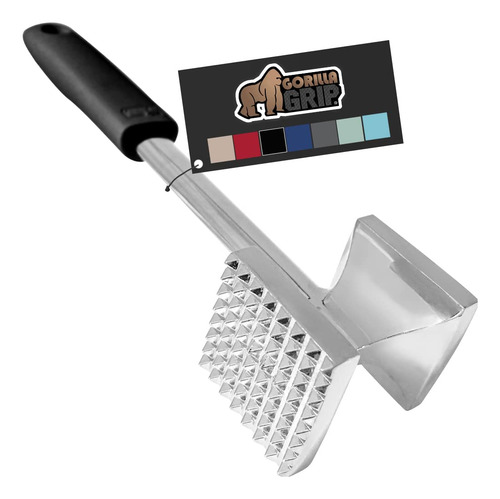 Martillo Ablandador Carne Gorilla Grip, Double Lado, Mango C