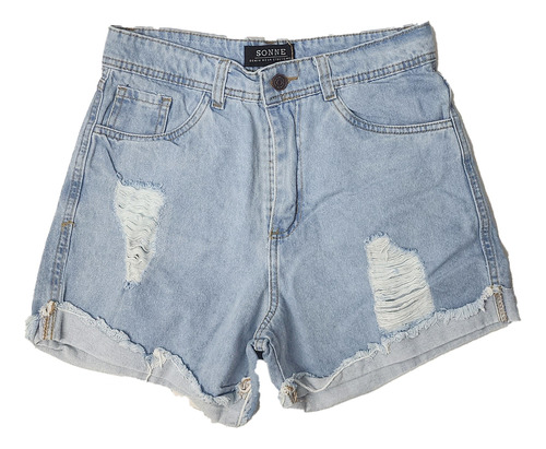 Short Mom Jean De Mujer- Talles Grandes