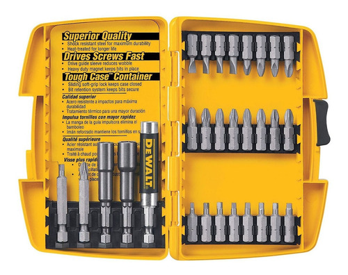 Set 29 Puntas Dewalt Dw2162 Con Guía Magnética 1/4 