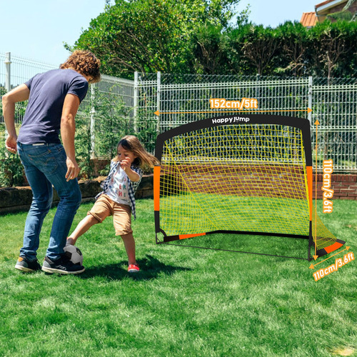 Happy Jump Soccer Goal - Red De Fútbol Para Niños En El Pati