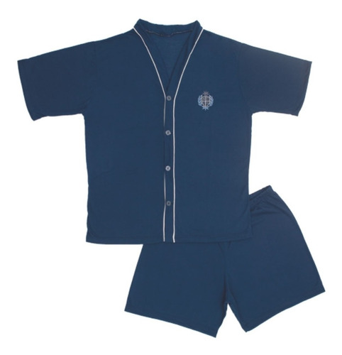 Imagem 3 de 6 de Kit 2 Pijamas Meia Manga Aberto Com Botão Short Masculino