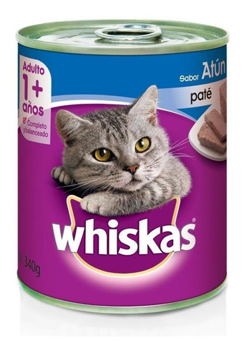 Imagen 4 de 5 de Pate Gato Whiskas Adulto Surtidos 340 Gramos X 6 Unidades