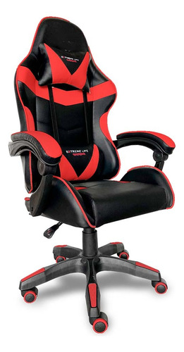 Cadeira Gamer Drako ELG Ch31bkrd Preto/vermelho Cor Vermelho Material do estofamento Couro sintético