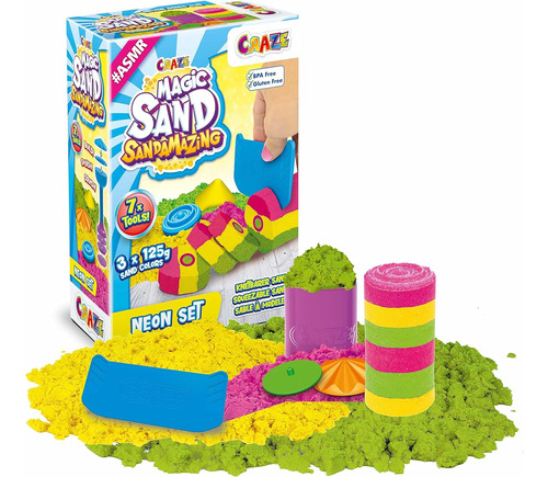 Craze Magic Sand Sandamazing Arena Mágica Neon Set 32374