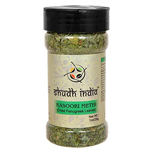 Shudh India Hojas Secas De Fenogreco (kasoori Methi) Especia