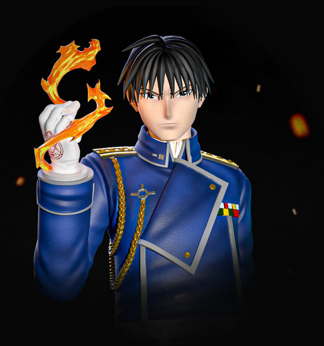 Roy Mustang Full Metal Alchemist- Arte Plastico