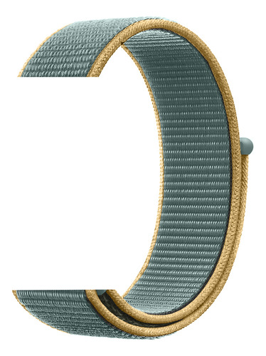 Pulseira Nylon Esportiva Compatível Com Applewatch 9 41 45mm Cor Azul Citrico