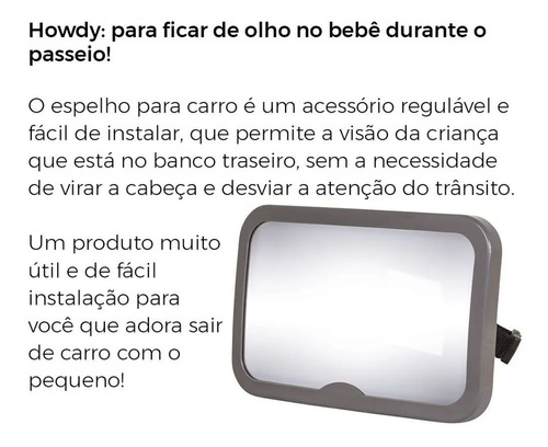 Espelho Para Carro Howdy - Kiddo