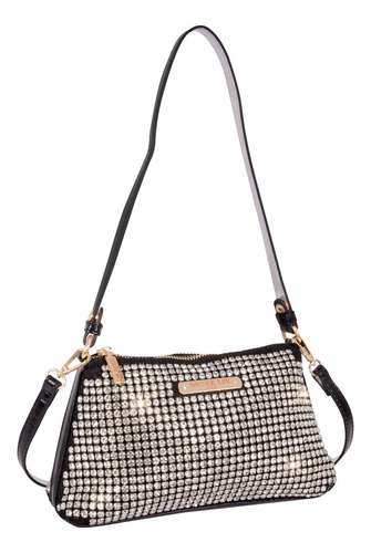 Bolsa Cruzada Nicole Lee Estella De Fiesta Fw23 Color Negro