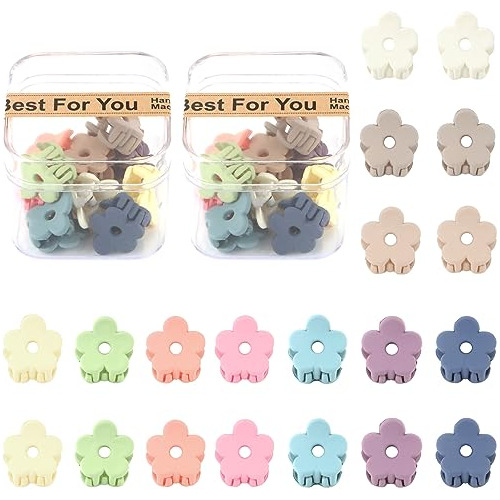 Yission 20pcs Mini Flower Hair Clips For Girls Women F1bky