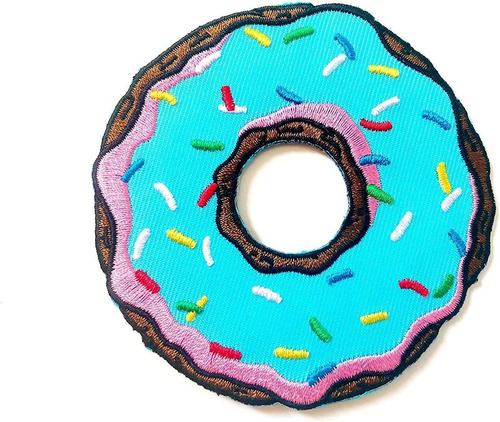 Cute Blue Donut Donut Sweet Logo Camiseta Bolsas Chaque...