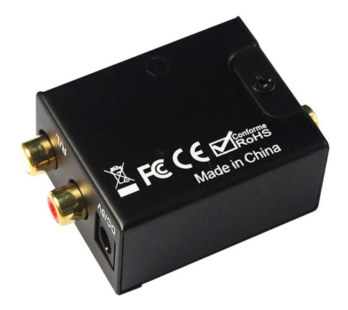 Imagen 1 de 6 de Conversor Audio Digital Rca C Cable Toslink Analogico