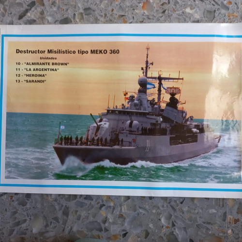 Cuadros Laminas Posters Barcos De Guerra Destructor Meko 