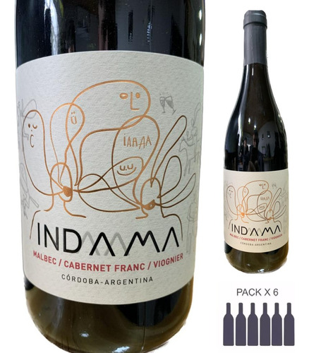 Vino Indama Tinto - Pulperia Cordobesa Caja X6 Botellas