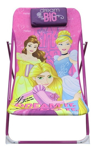 Silla Reposera Princesas Disney 3 Niveles Y Broche Seguridad