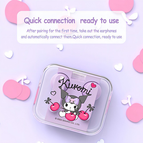 Miniso Sanrio Js-0098 Audífonos Inalámbricos Hi-fi Cute Color Pochacco