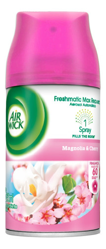 Repuesto aromatizante Air Wick Freshmatic Max en aerosol magnolia y cherry 250 ml