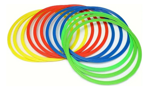 Set X10 Aros De Agilidad 50cm Entrenamiento Deporte Futbol