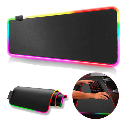 Pad Mouse Gamer Rgb Iluminado 80cm X 30cm
