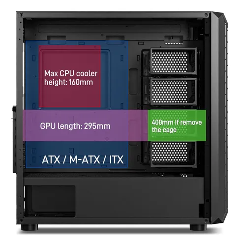 Darkrock Classico Storage Master Case Atx - Carcasa De Compu
