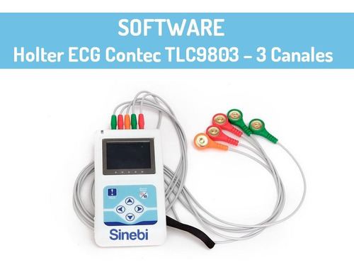 Holter 3 Canales Contec Tlc9803/5000 Con Software Analisis