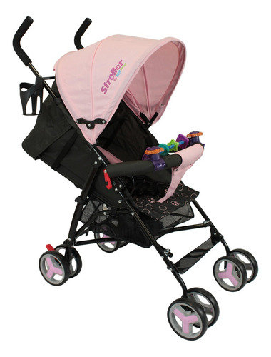 Carriola De Bastón Plegable Para Bebé Kool Baby Car-104 Color Rosa