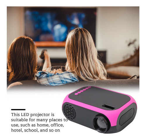 Proyector Led Recargable Por Usb Con Resolución De 1080p