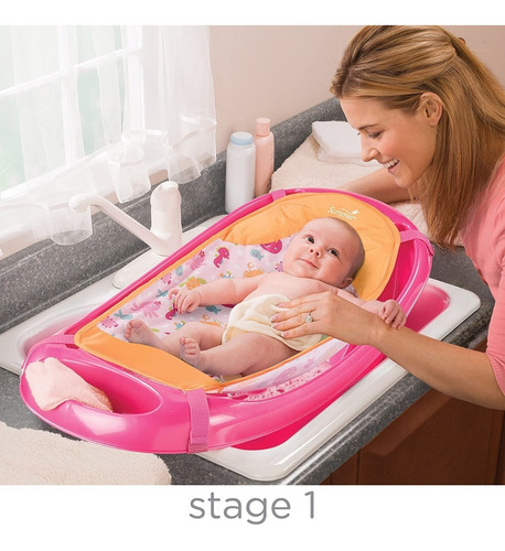 Bañera Tina Para Bebe Con Hamaca Y/o Malla 3 Etapas