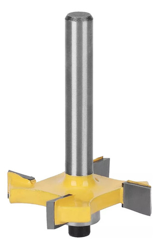 Fresa Router Rebajadora Broca 6.35 Mm, 4 Láminas Vastago 1/4