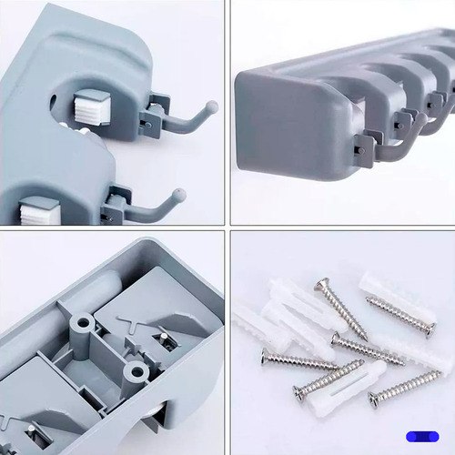 De Escoba Mop Organizador Colgante Rack 5 Grs