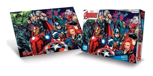 Rompecabezas Avengers 120 Piezas Puzzle Marvel Tapimovil