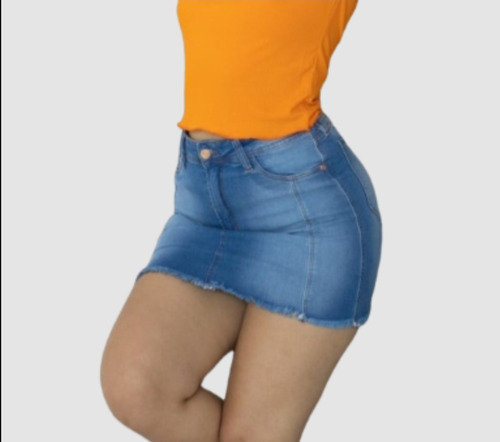 Pollera Minifalda Jean Mujer Urbana Calse Perf Varios Modelo