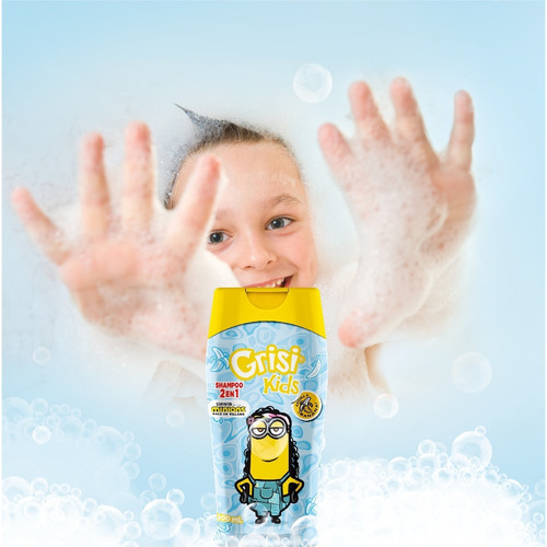 Shampoo Kids 2 En 1 Mi Villano Favorito 300ml Grisi