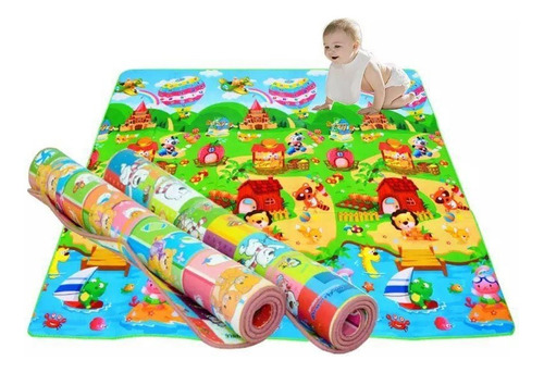 2 Alfombras Lavable Infantil Niños Bebe Antigolpes X 2