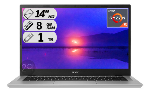 Computador Portatil Acer Amd Ryzen 5 Ram 8gb Ssd 1000gb Gráf