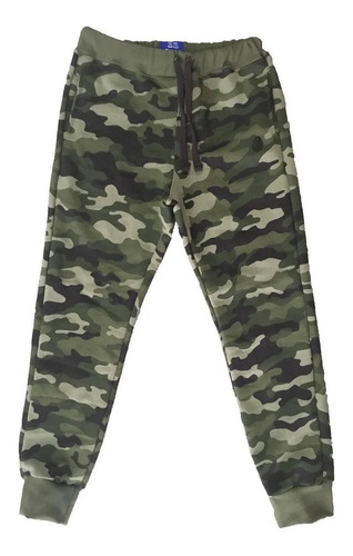 Pantalon Jogging Chupin Camuflado Junior Niños - Olivos