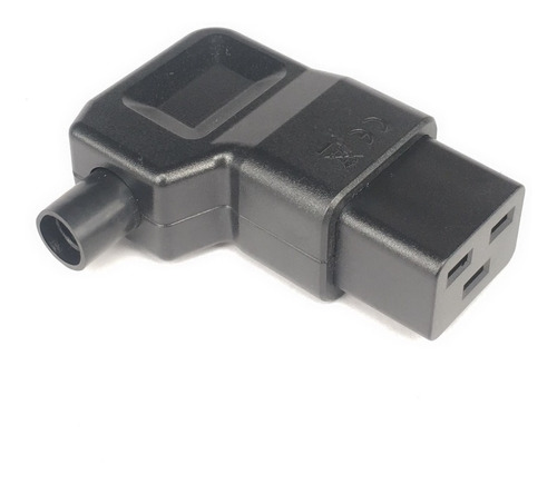 Plugue De Conector Iec320 - C19 - 90graus 16a  -250v - Preto