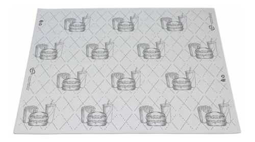 Papel Manteiga Ñ Acoplado Seda Hamburguer 40x50cm - 1.000un