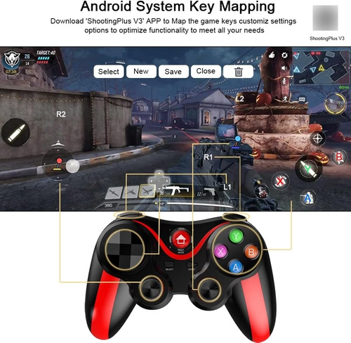 Control Mando Para Celu Gamepad Bluetooth Celular Android Pc