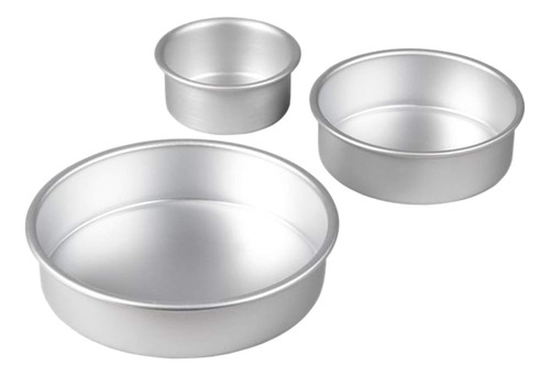 Moldes Para Pasteles Redondos De Aluminio, Juego De 3 Piezas
