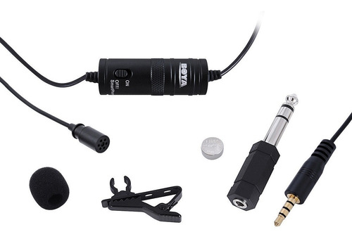 Microfono Pechero Boya M1 5.7m De Cable Condensador