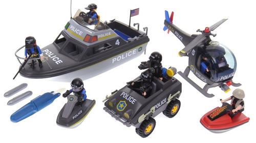Playmobil 9043 Set Vehiculos Policia Tactica Mundo Manias