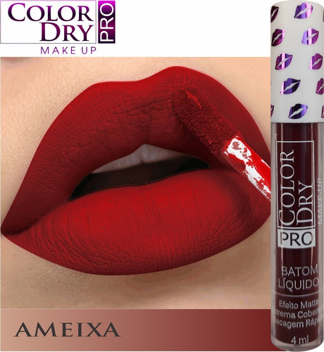 Batom Líquido Color Dry Pro - Efeito Matte - Ameixa